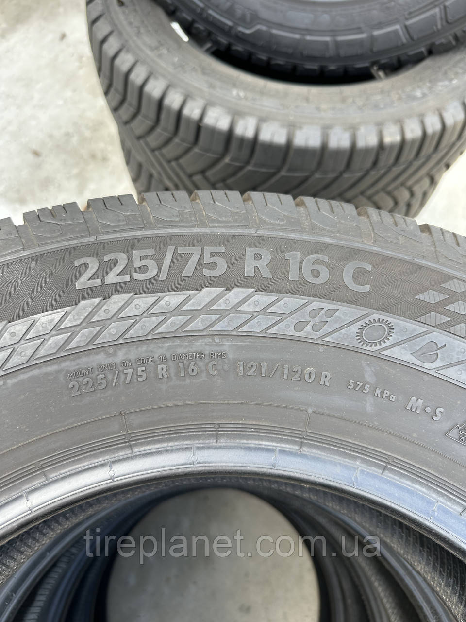 225/75/16C 121/120R Continental Van Contact 4 Season - Зображення 3