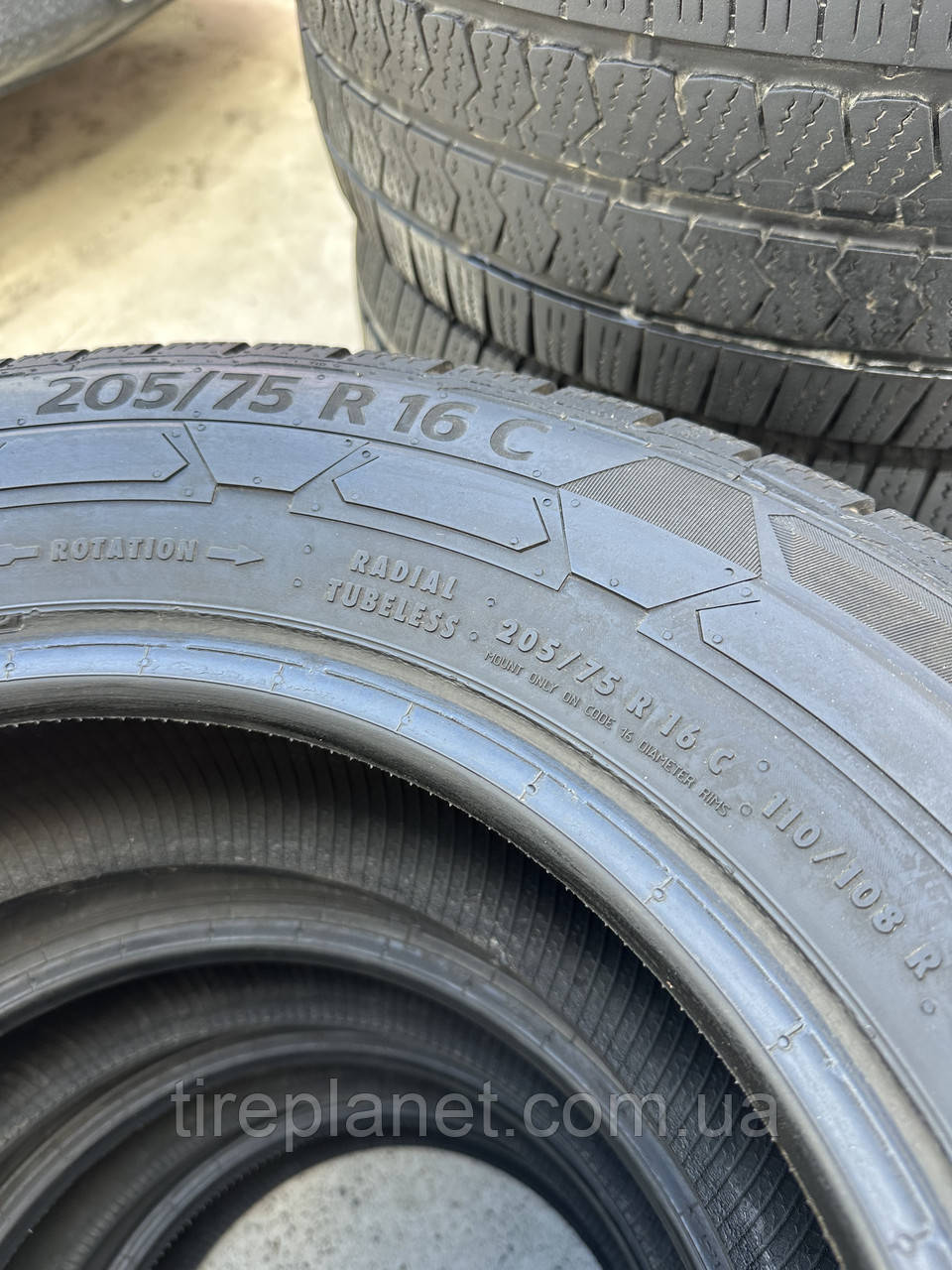 205/75/16C 110/108R Continental Van Contact Winter - Зображення 5